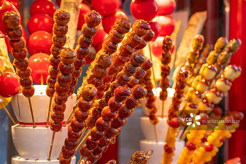 老北京特色美食冰糖葫芦图片素材