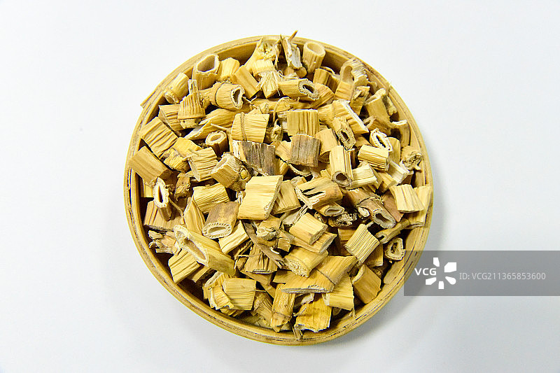 中草药中药加工传统中药材芦根图片素材
