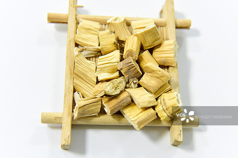中草药中药加工传统中药材芦根图片素材