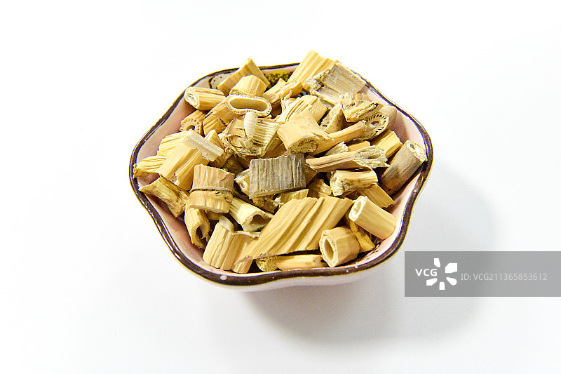 中草药中药加工传统中药材芦根图片素材