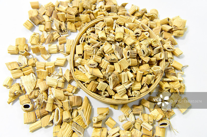 中草药中药加工传统中药材芦根图片素材