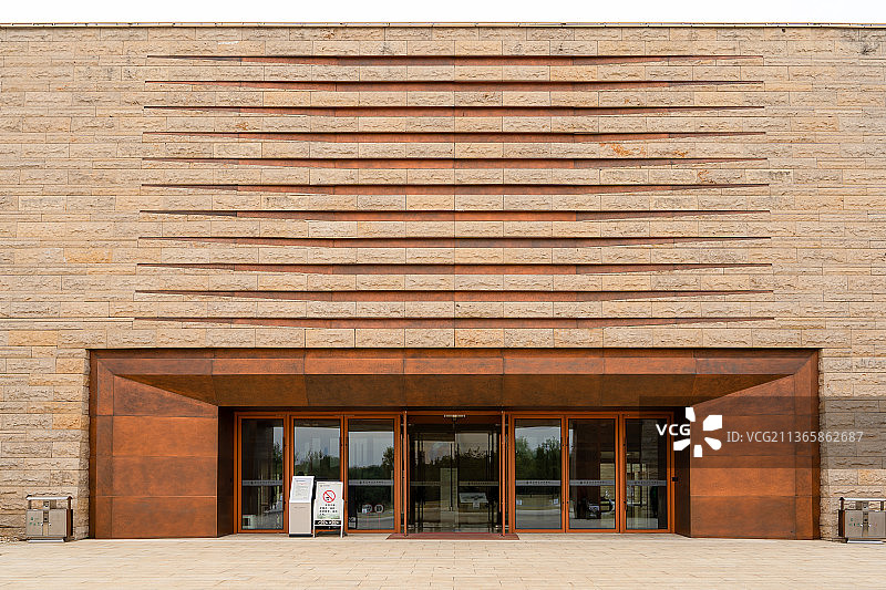 武汉盘龙城遗址博物馆的建筑图片素材