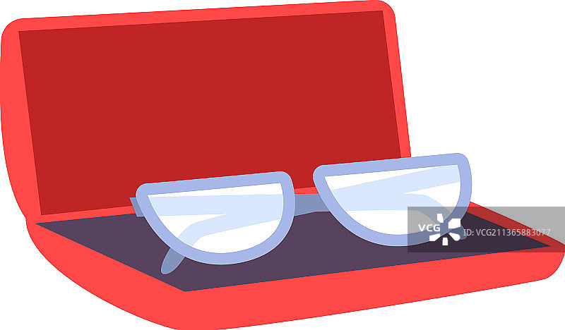 眼镜扁平图标图片素材