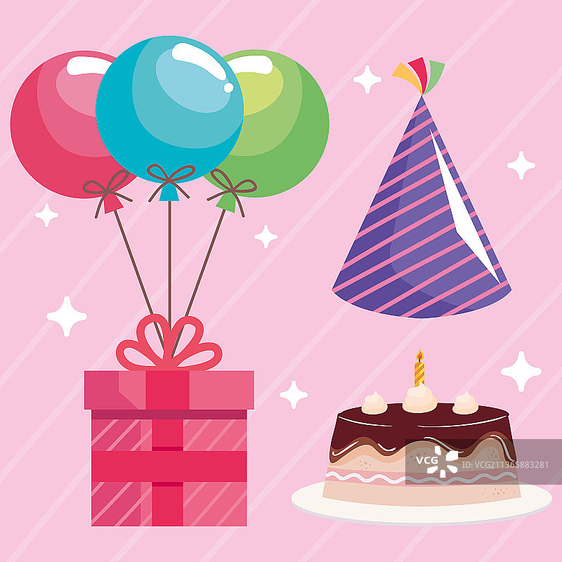 生日派对图标图片素材