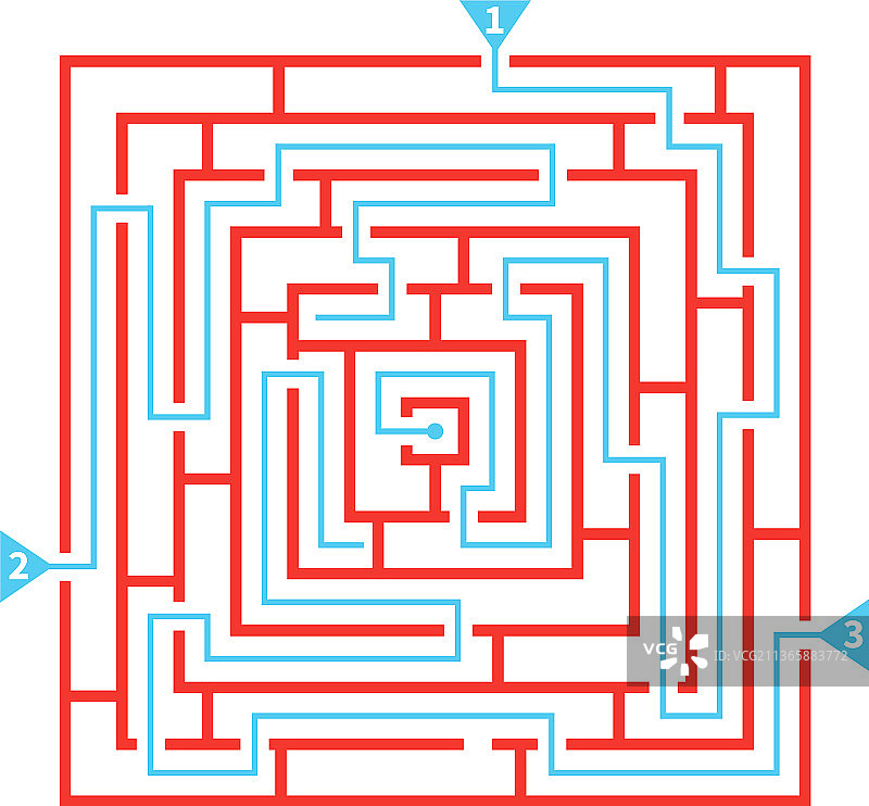 扁平风格迷宫图片素材