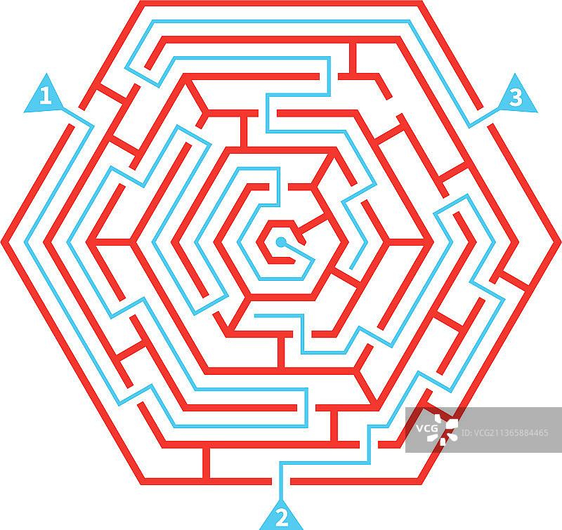 扁平风格迷宫图片素材