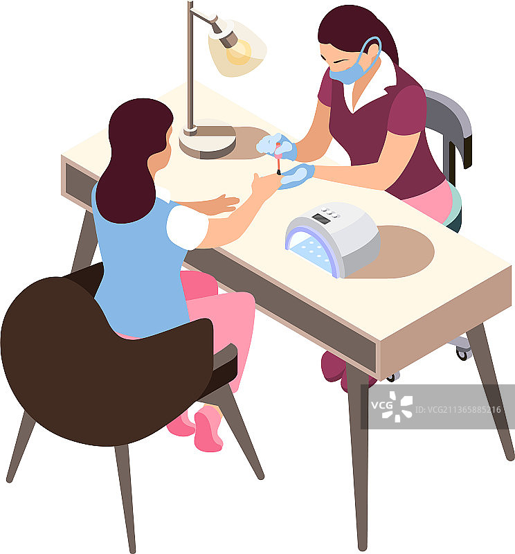 2.5D美甲图标图片素材