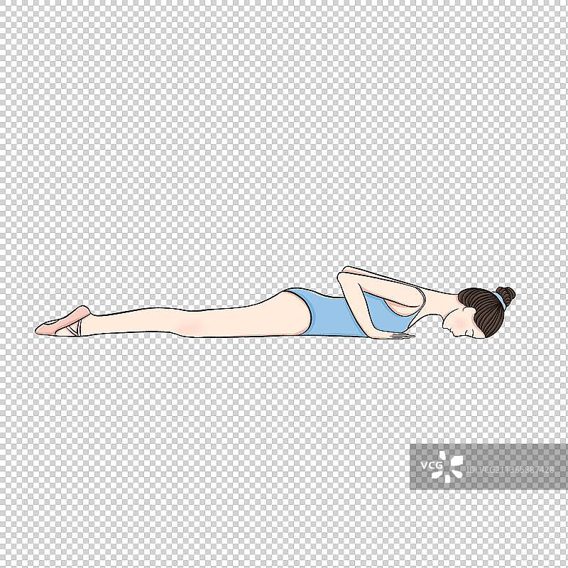 俯卧图片素材
