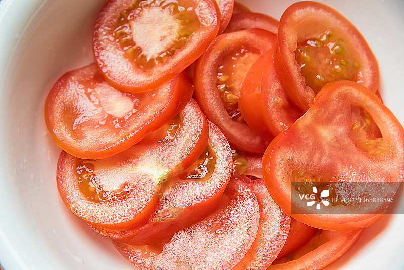 西红柿切片图片素材