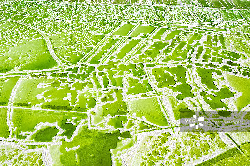 青海海西 格尔木 察尔汗盐湖风光风景航拍 2021年07月27日图片素材