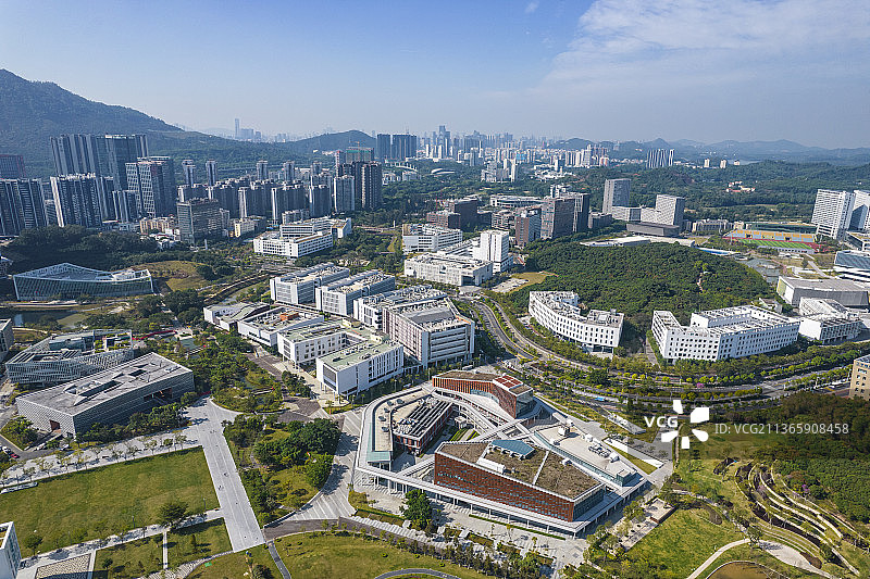 南方科技大学 深圳大学丽湖校区 深圳风光 深圳大学城 深圳西丽 西丽大学城图片素材