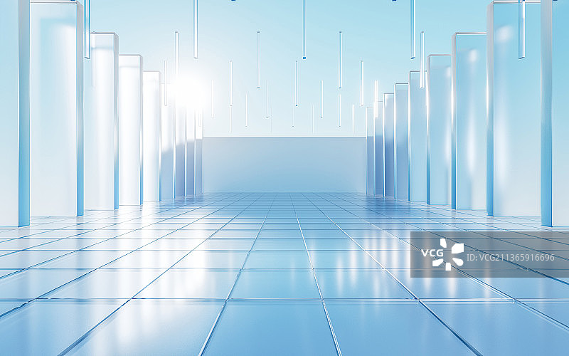 3D立体延伸空间概念创意图图片素材