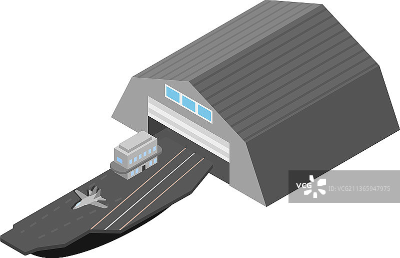 航空母舰2.5D军事图标图片素材