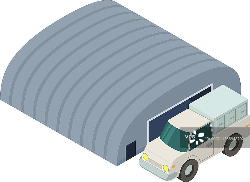 2.5D货运图标图片素材