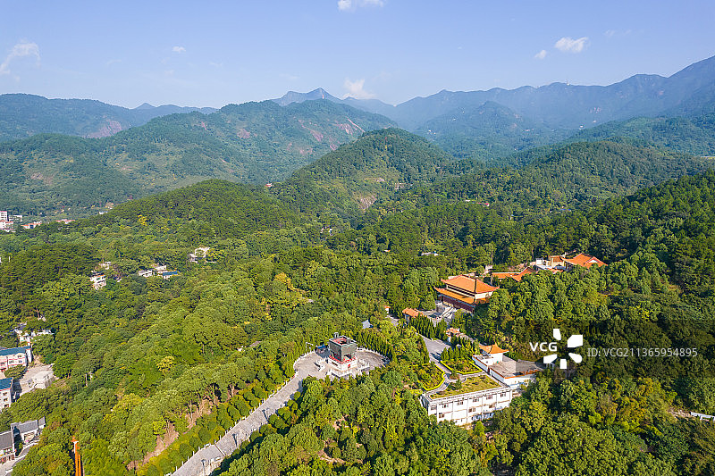 航拍南岳衡山中华万寿大鼎景区图片素材