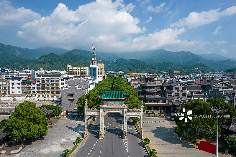 南岳衡山牌坊衡山标志建筑图片素材