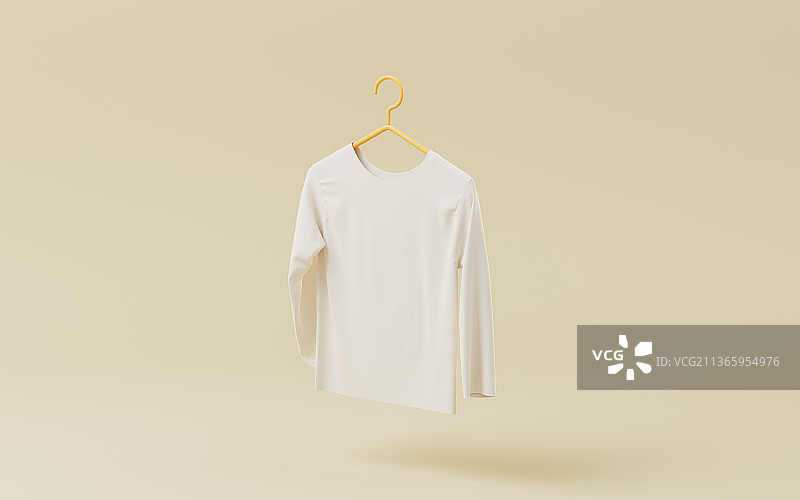 衣架上的汗衫3D渲染图片素材