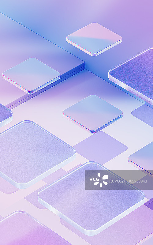 渐变玻璃背景3D渲染图片素材