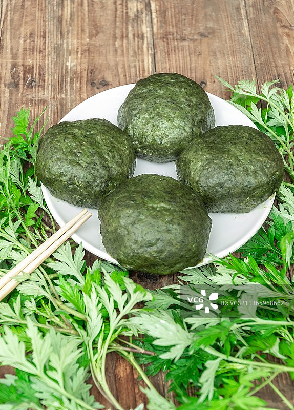 艾叶制成的食品，点心糕点图片素材