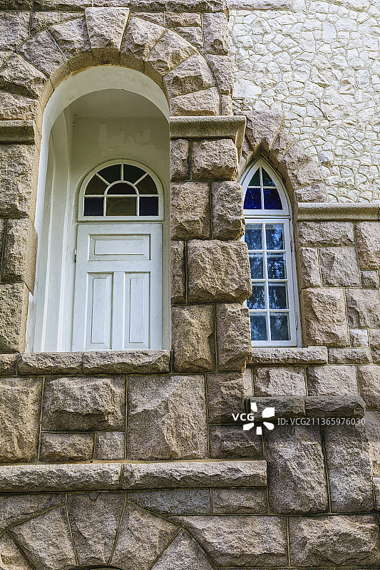 山东青岛八大关花石楼图片素材