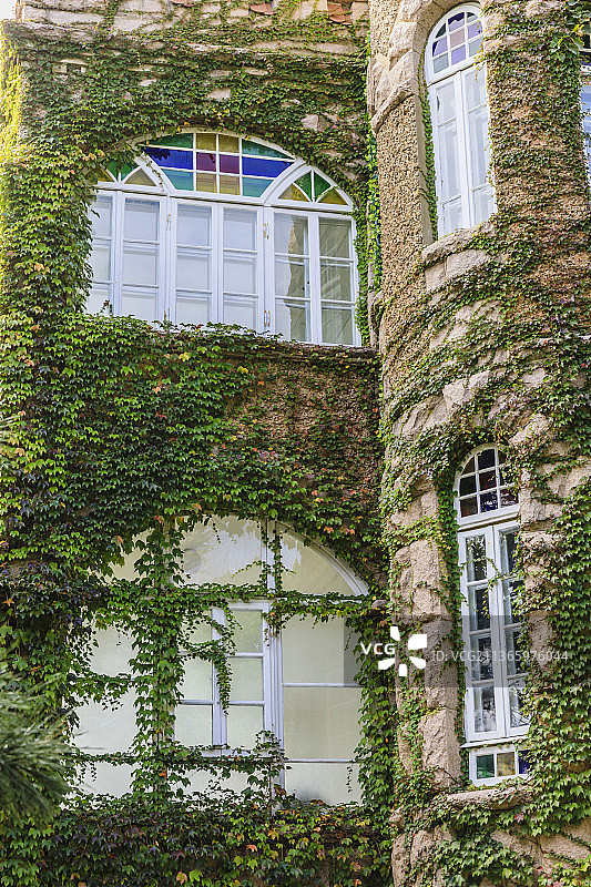 山东青岛八大关花石楼图片素材