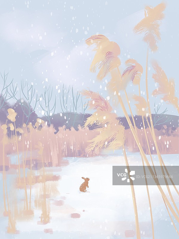 2022年初雪图片素材