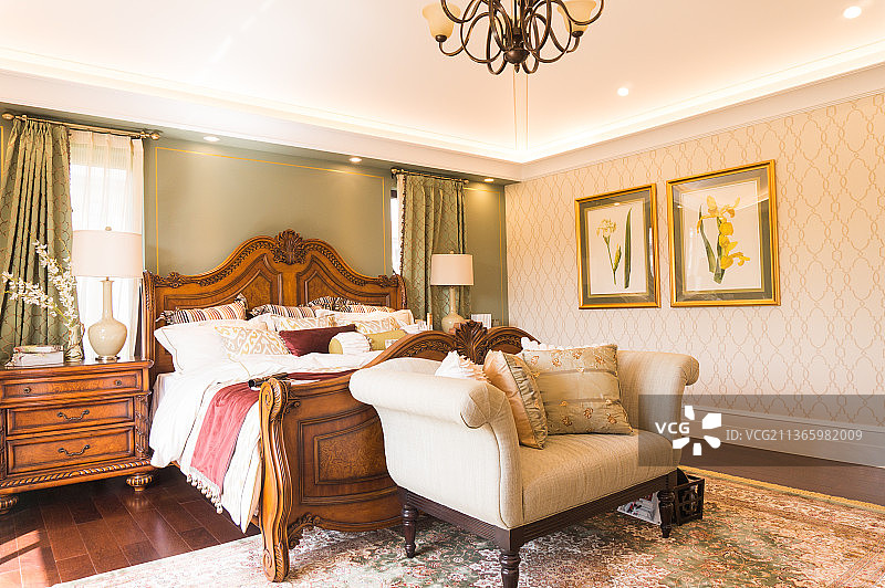 室内家居卧室内景图片素材