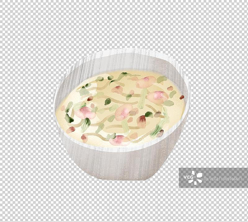 济南特色美食“五香甜沫”插画元素图片素材