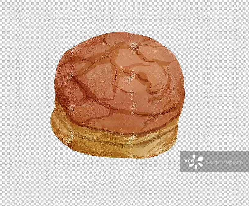 哈尔滨特色美食“大列巴”插画元素图片素材