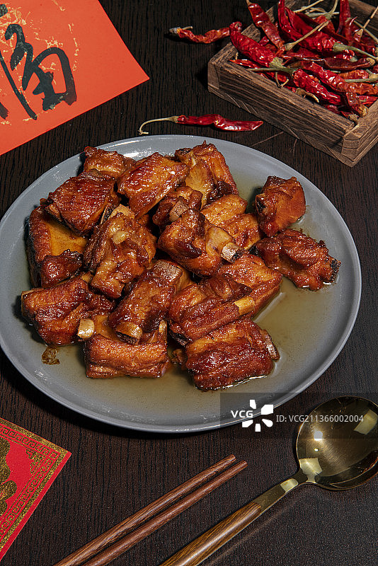 红烧排骨图片素材
