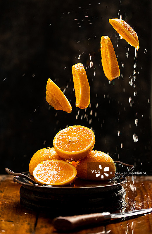 静物橙子图片素材