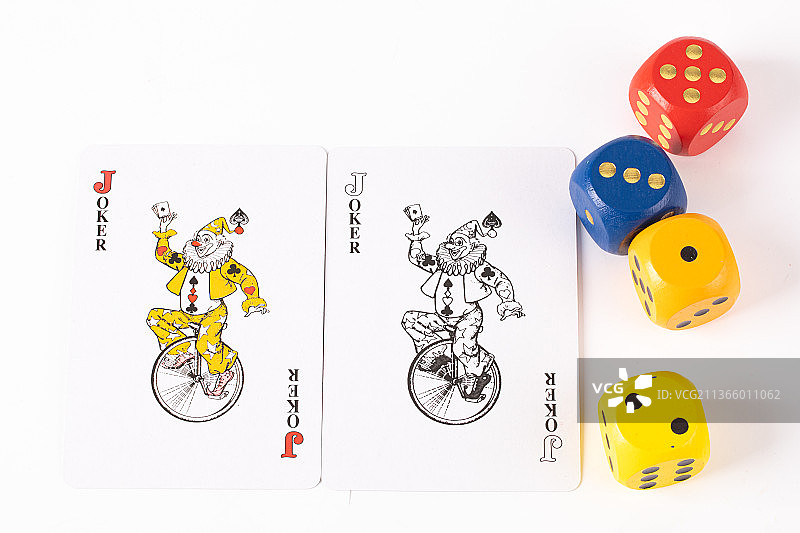 扑克牌组合对比王后图片素材