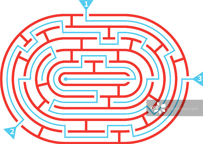 扁平风格迷宫图片素材