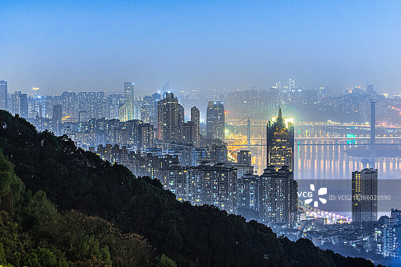 重庆南滨路夜景图片素材