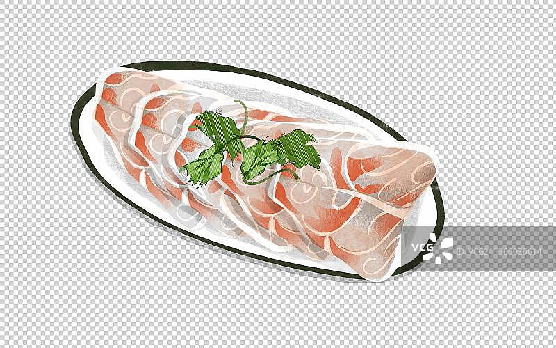 珠海特色美食“脆肉鲩”插画元素图片素材