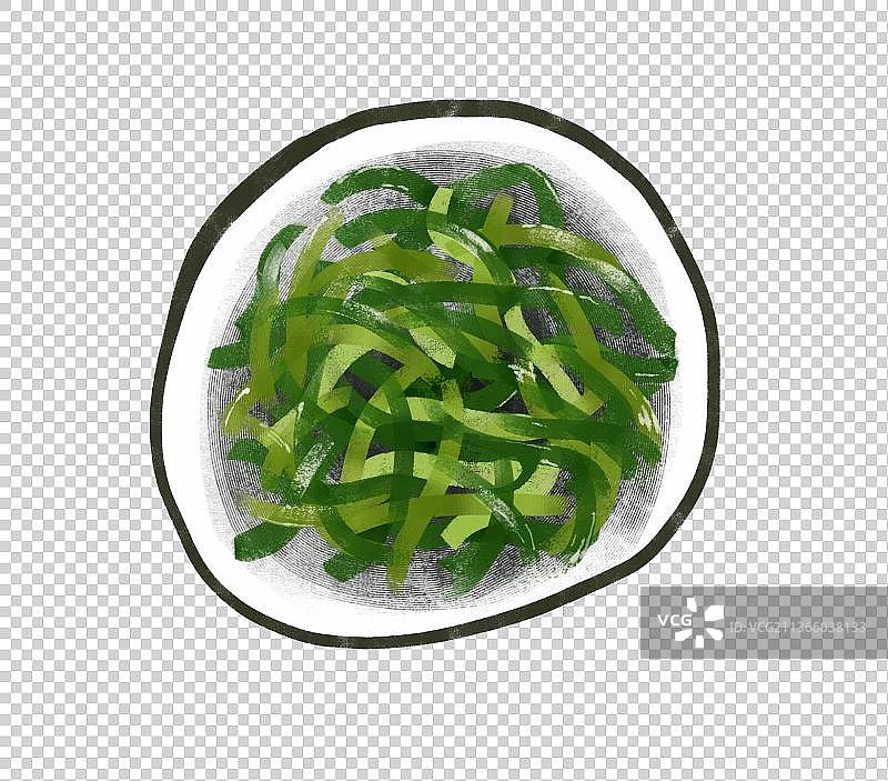 炒韭菜插画元素图片素材