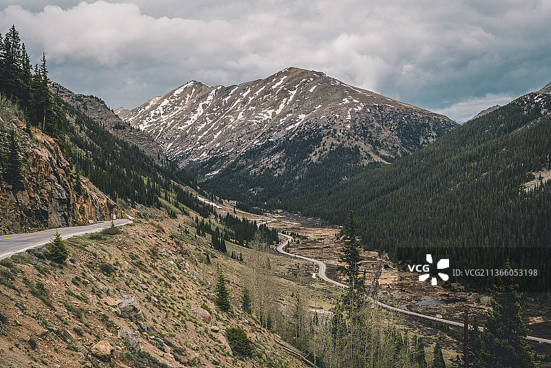 科罗拉多州阿斯彭山脉的壮丽景色，美国图片素材