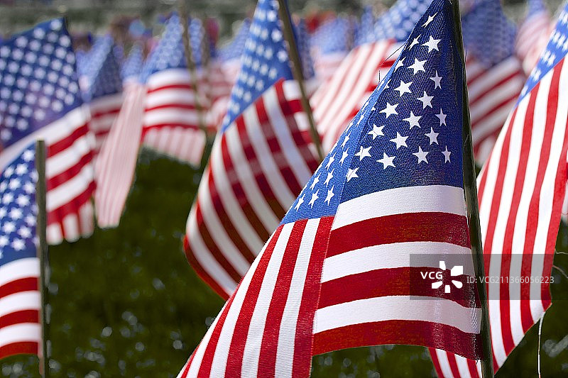 星条旗，美国国旗特写，波士顿，马萨诸塞州，美国图片素材
