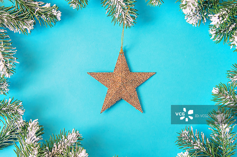 圣诞节背景和装饰，新年选择性焦点图片素材