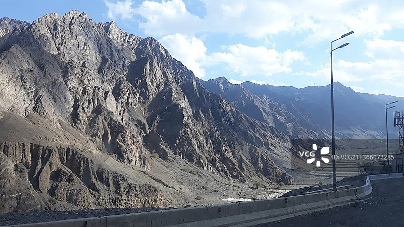 沙特阿拉伯艾卜哈山景，雪山风光图片素材
