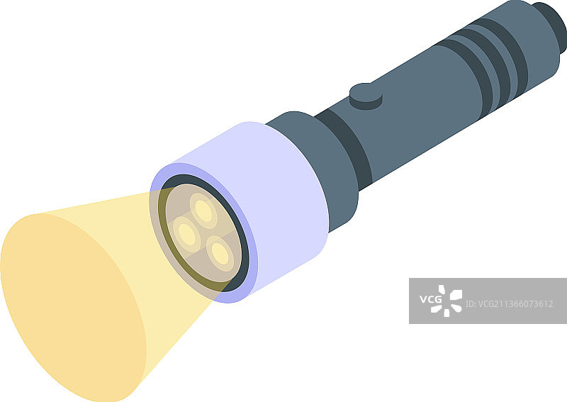2.5D手电筒图标图片素材