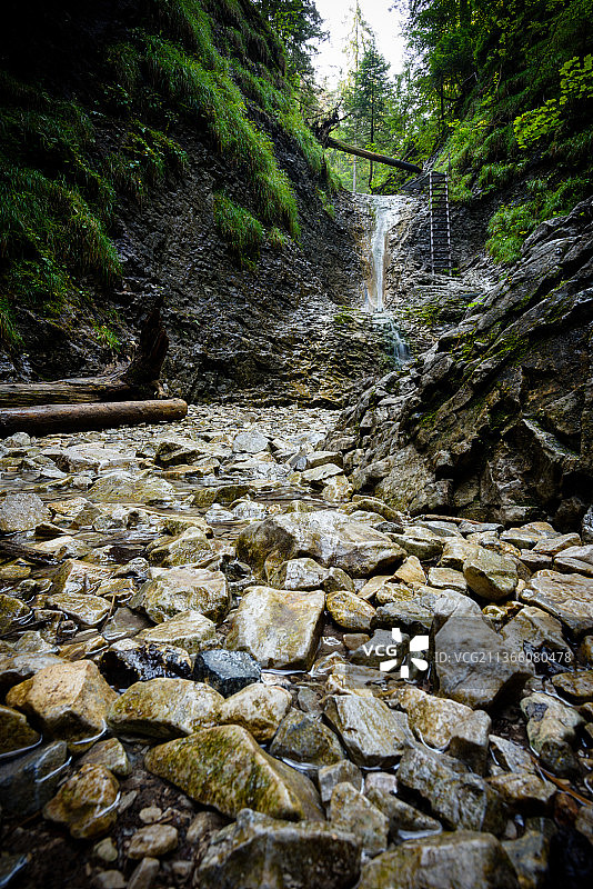 斯洛伐克森林瀑布景观图片素材