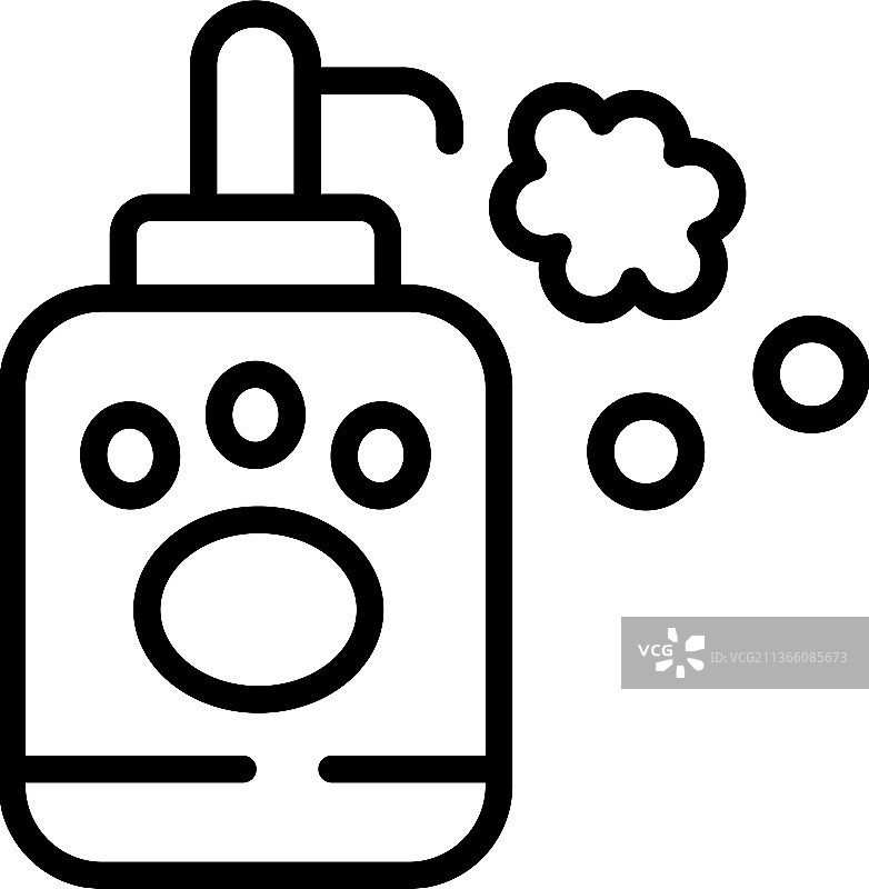 宠物肥皂图标轮廓狗水疗图片素材