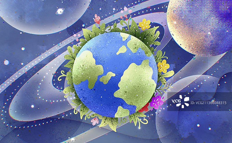 宇宙地球环保概念图片素材