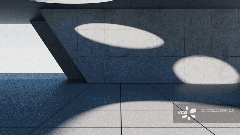 灰色混凝土建筑背景3D渲染图片素材