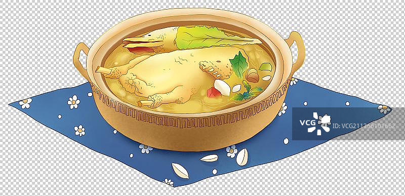 黄油鸭汤元素图片素材