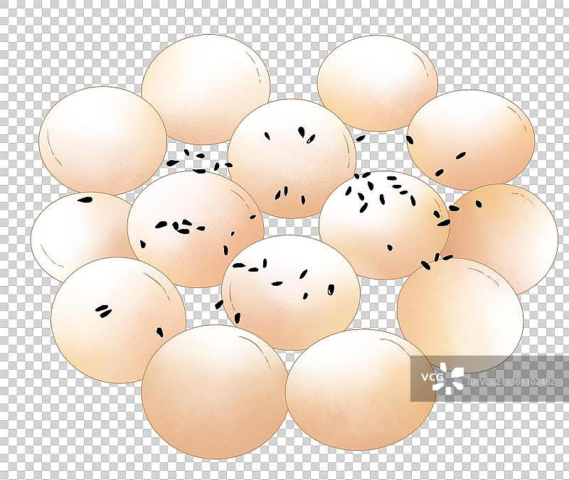 汤圆美食插画元素图片素材