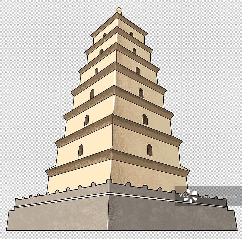 西安大雁塔图片素材