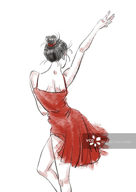 舞蹈女孩图片素材