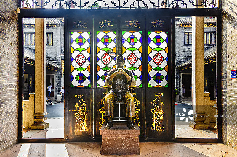 中国广东省佛山市祖庙黄飞鸿纪念馆图片素材